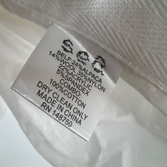 Sea New York Devana Mixed Media Alpaca Wool Blend Fuzzy Knit Combo Top In White - Picture 7 of 10